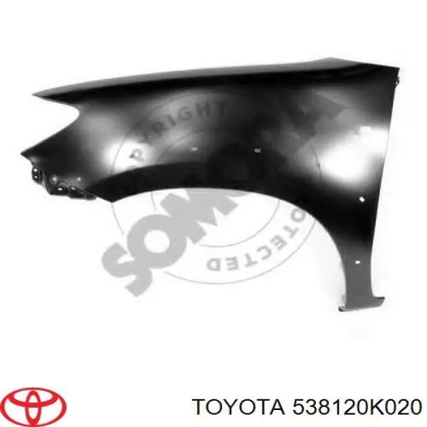 538120K020 Toyota Pára-lama dianteiro esquerdo