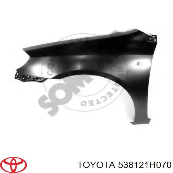 Compre 538121H070 Toyota Pára-lama dianteiro esquerdo