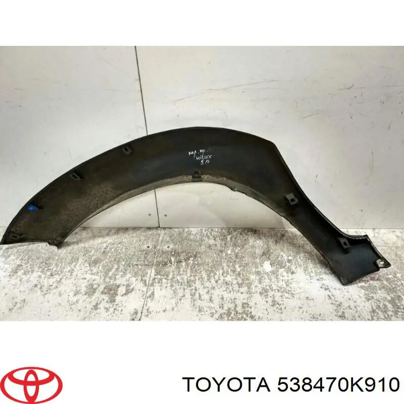 538470K910 Toyota Moldura do pára-lama dianteiro direito