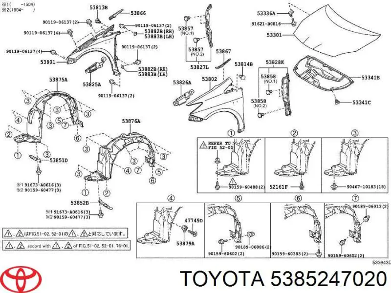 5385247020 Toyota 
