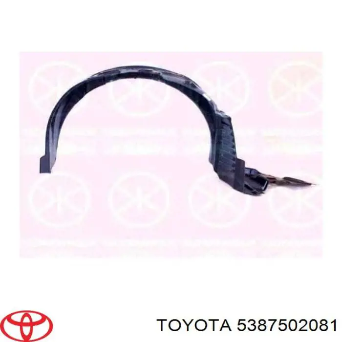 Compre 5387502081 Toyota Guarda-barras direito do pára-lama dianteiro