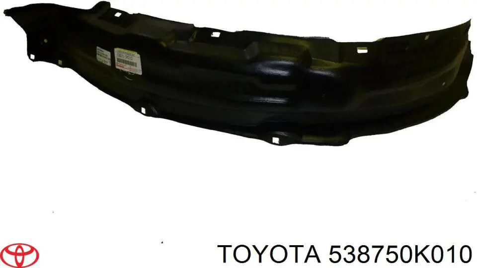 538750K010 Toyota Guarda-barras direito do pára-lama dianteiro