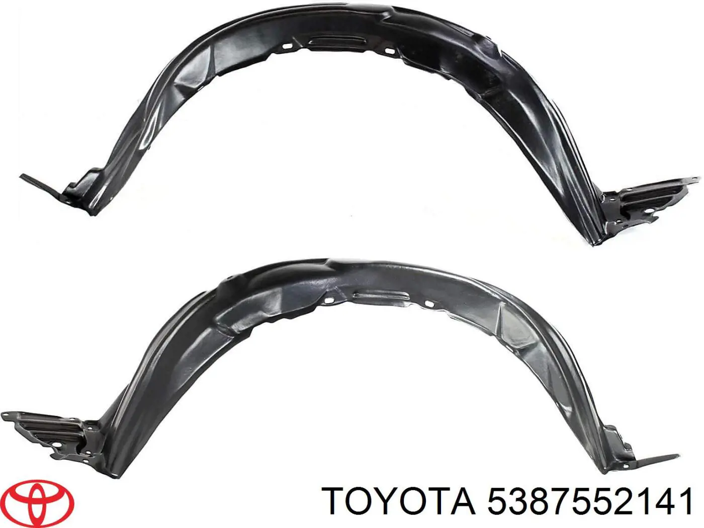 5387552140 Toyota Guarda-barras direito do pára-lama dianteiro