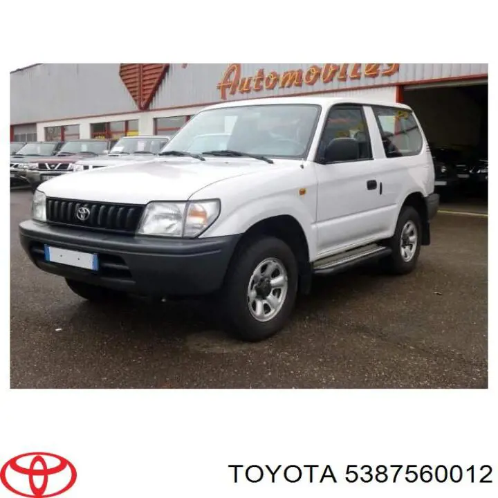 5387560012 Toyota Guarda-barras direito do pára-lama dianteiro
