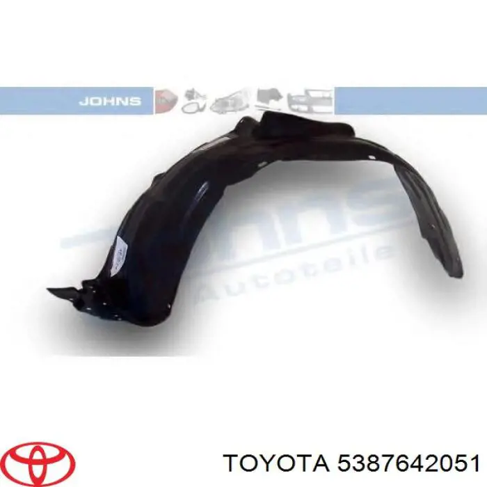 Guarda-barras esquerdo do pára-lama dianteiro Toyota 5387642051 preço, a partir de 26,29 USD