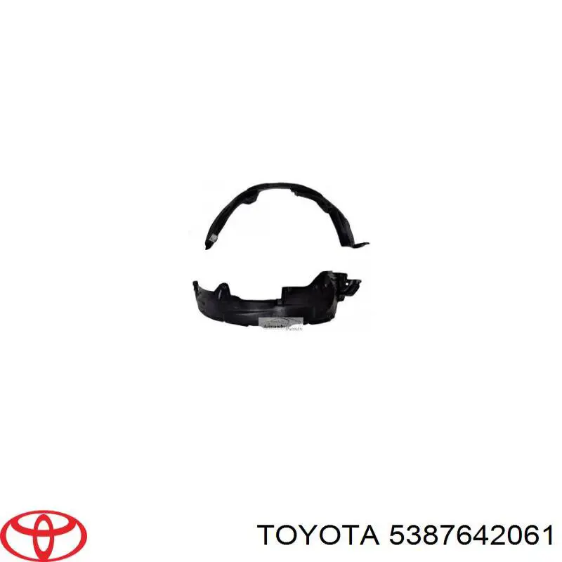 Guarda-barras esquerdo do pára-lama dianteiro Toyota 5387642061 preço, a partir de 19,81 USD
