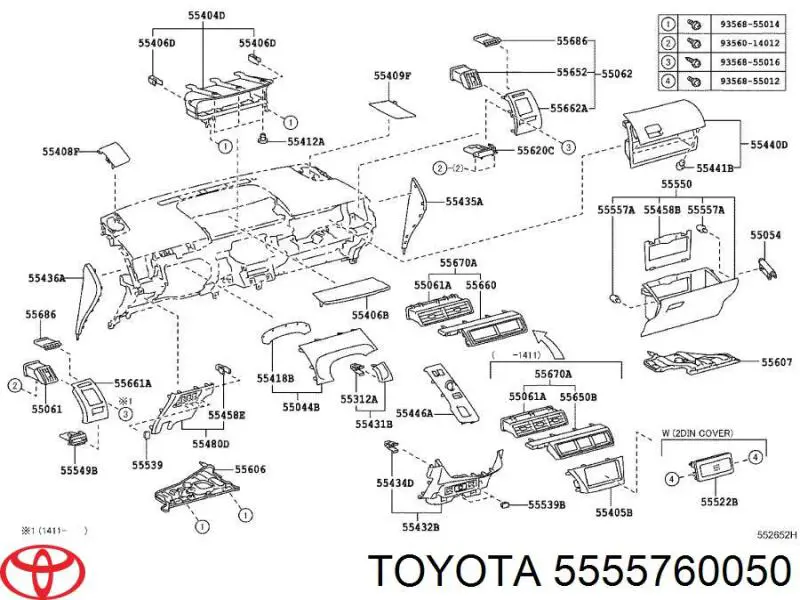  Toyota 5555760050 preço, a partir de 2,10 USD