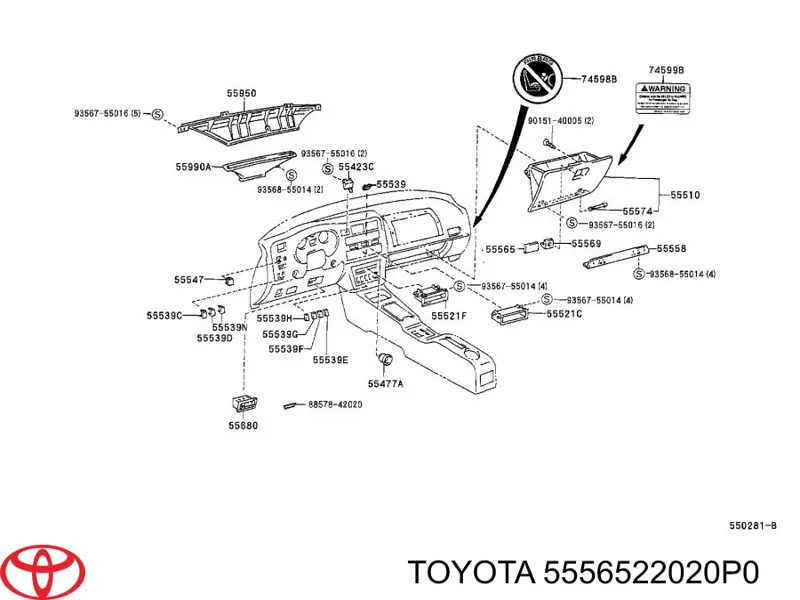  Toyota 5556522020P0 preço, a partir de 4,82 USD