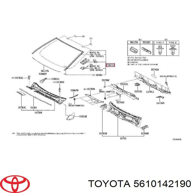 Pára-brisas para Toyota RAV4 IV A4