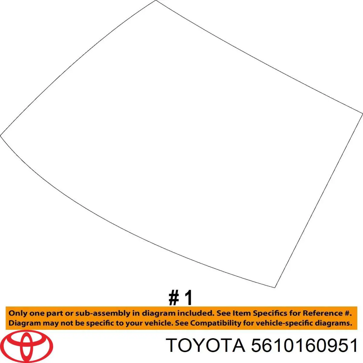 Compre 5610160951 Toyota Pára-brisas