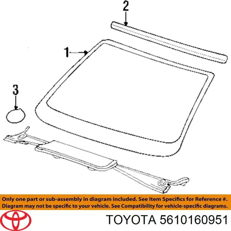 Pára-brisas 5610160951 Toyota