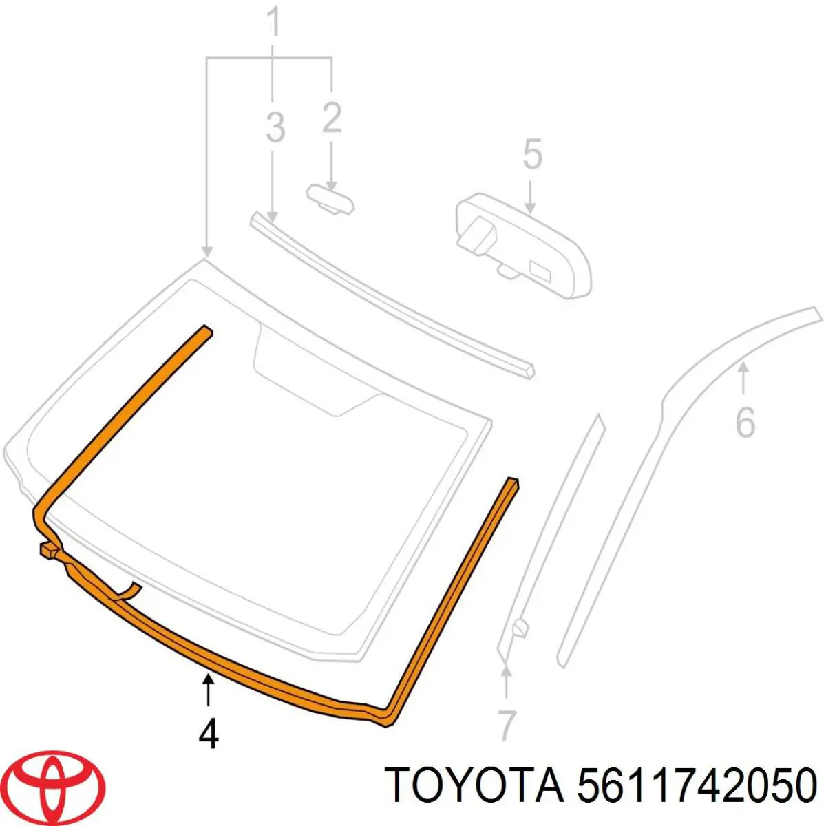 Compactador de pára-brisas para Toyota RAV4 III A3