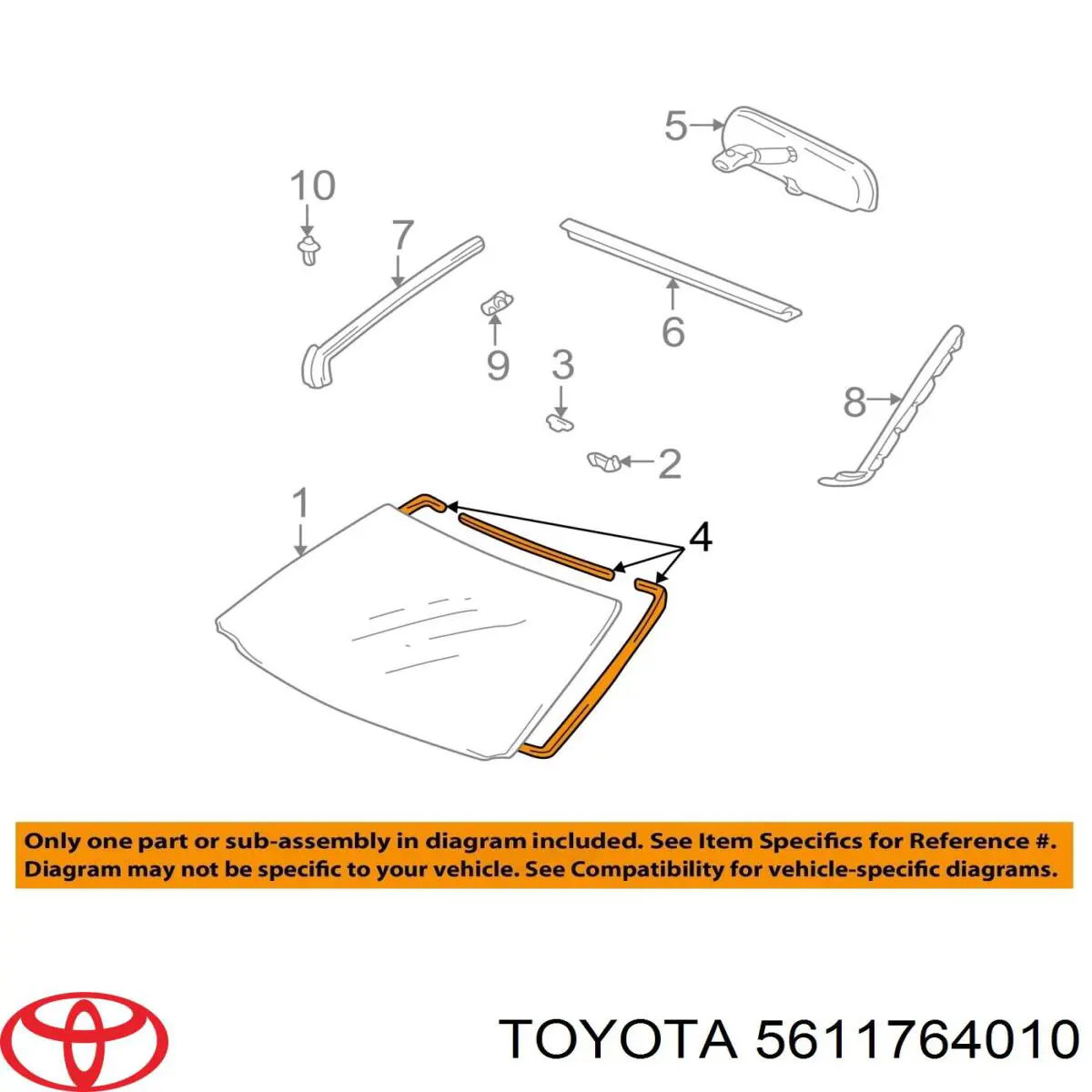 Compactador de pára-brisas esquerdo/direito Toyota 5611764010 preço, a partir de 26,82 USD