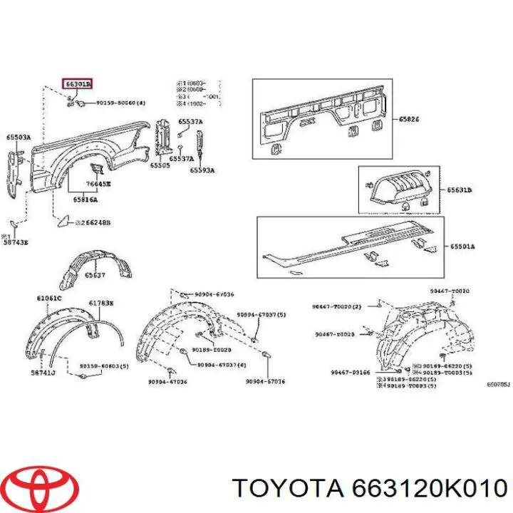663120K010 Toyota 