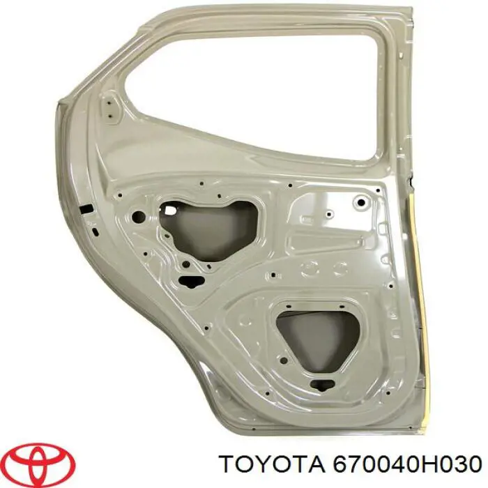 670040H030 Toyota Porta traseira esquerda