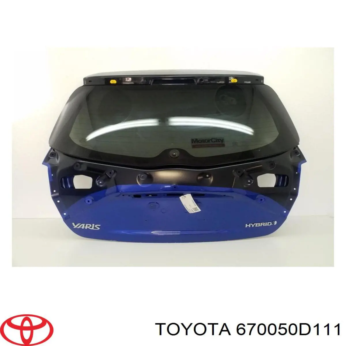 670050D111 Toyota Porta traseira (3ª/5ª porta-malas (tampa de alcapão)