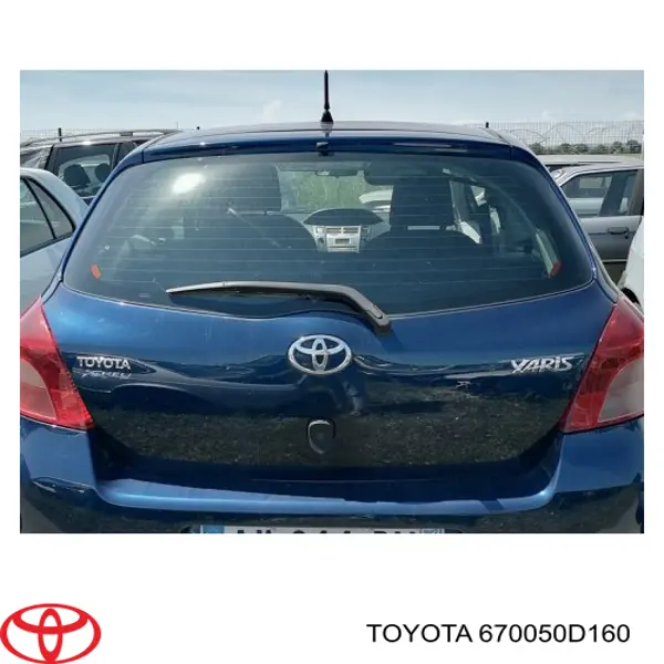 Porta traseira (3ª/5ª porta-malas (tampa de alcapão) para Toyota Yaris  SP90