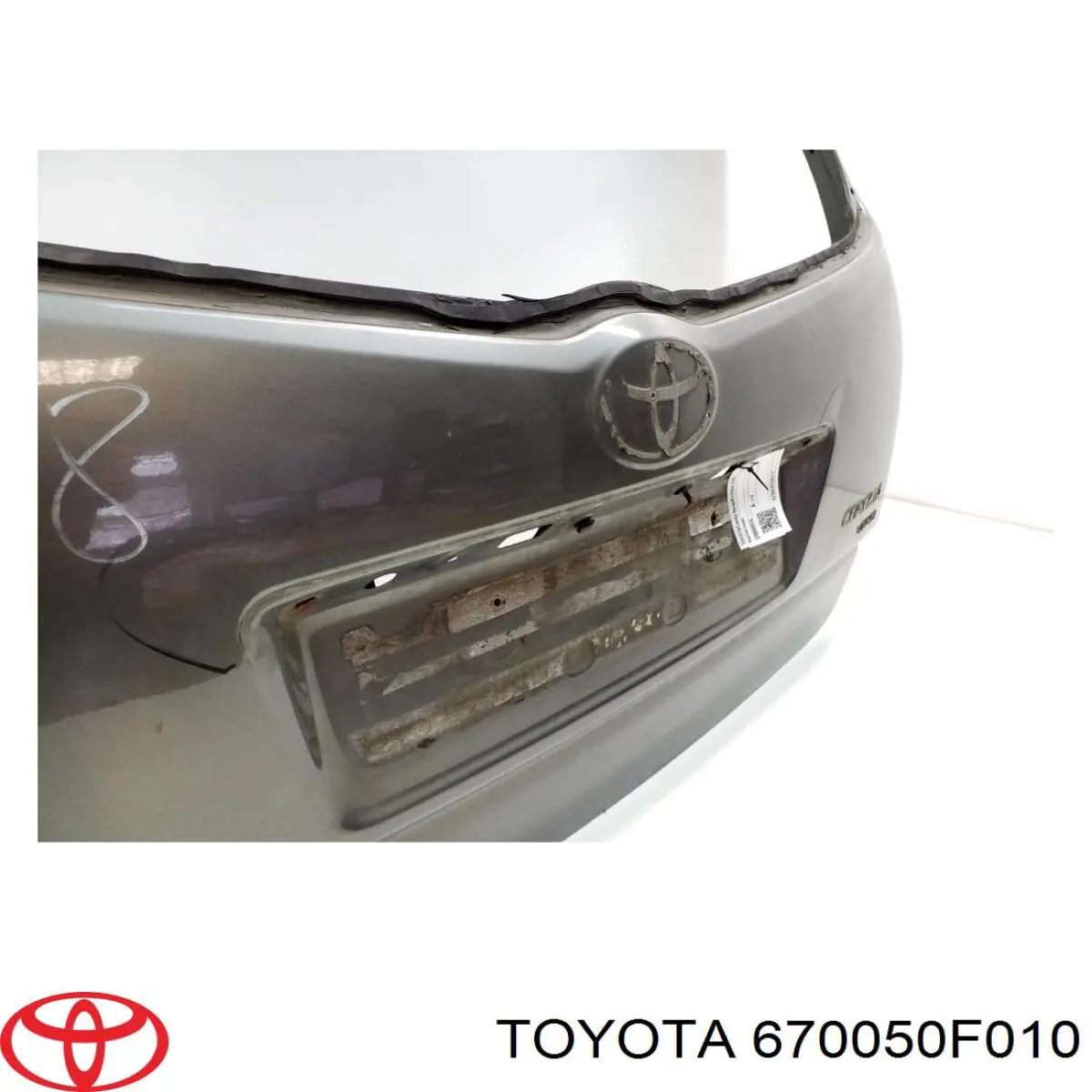 Porta traseira (3ª/5ª porta-malas (tampa de alcapão) Toyota Corolla VERSO R10