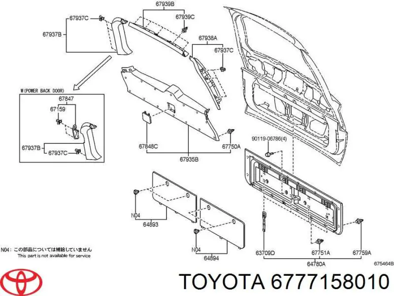 Cápsula (prendedor) de fixação de revestimento da porta Toyota 6777158010 preço, a partir de 4,41 USD
