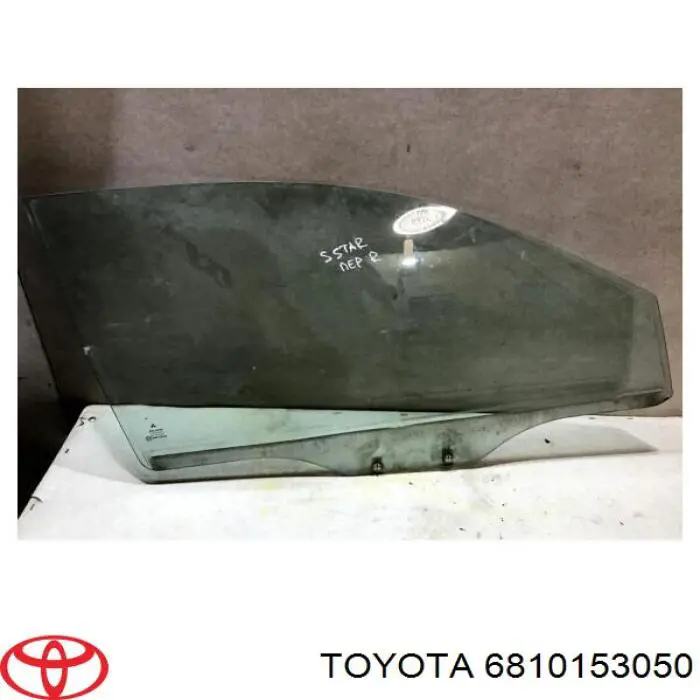 6810153050 Toyota Vidro da porta dianteira direita