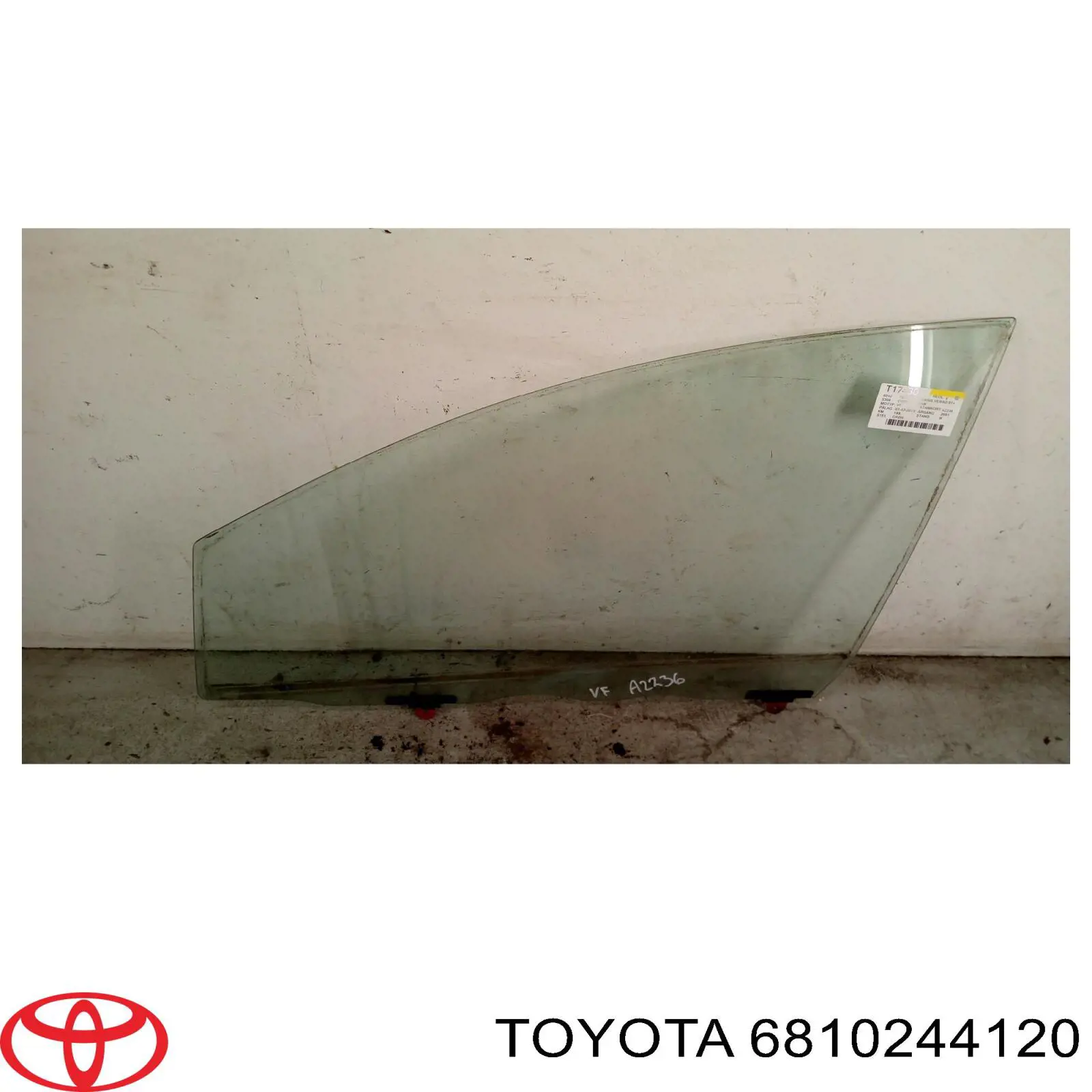 Vidro da porta dianteira esquerda Toyota 6810244120 preço, a partir de 146,45 USD