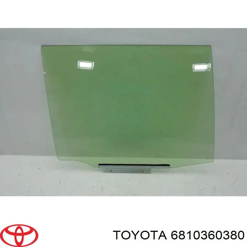 6810360380 Toyota Vidro da porta traseira direita
