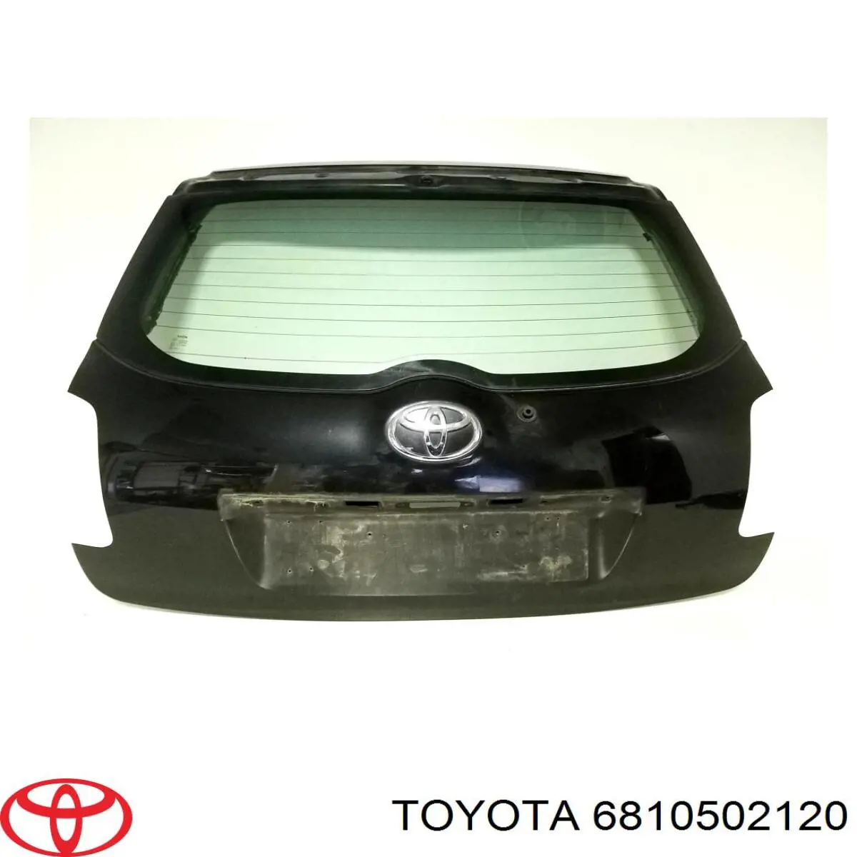 6810502120 Toyota Vidro de porta-malas de 3ª/5ª porta traseira (de tampa de alcapão)