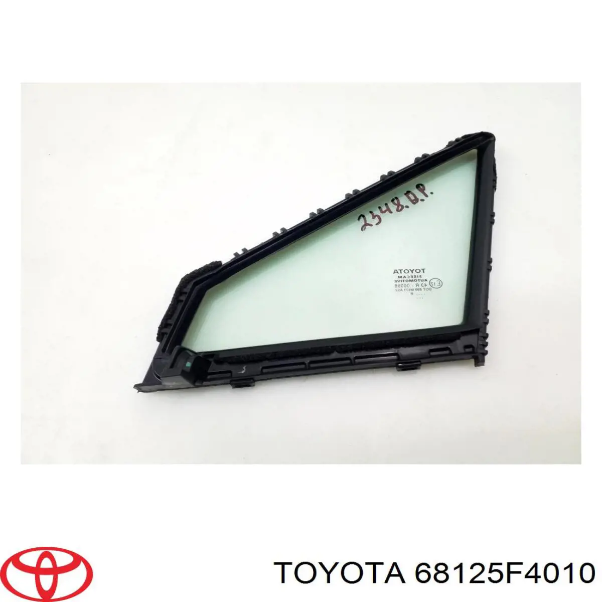 68125F4010 Toyota Vidro de janelo da porta dianteira direita