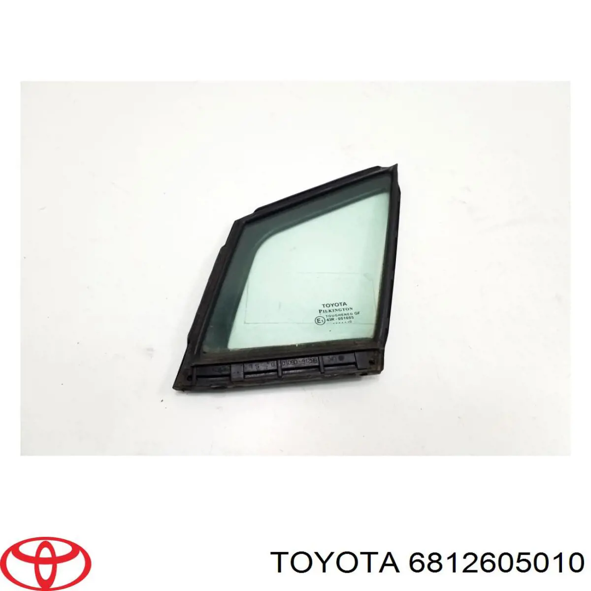 6812605010 Toyota Vidro de janelo da porta dianteira esquerda