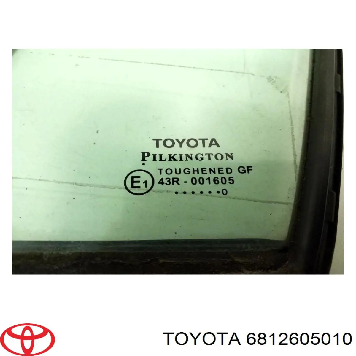 Compre 6812605010 Toyota Vidro de janelo da porta dianteira esquerda