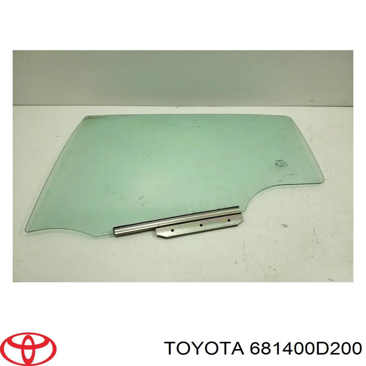 681400D200 Toyota Vidro da porta traseira esquerda