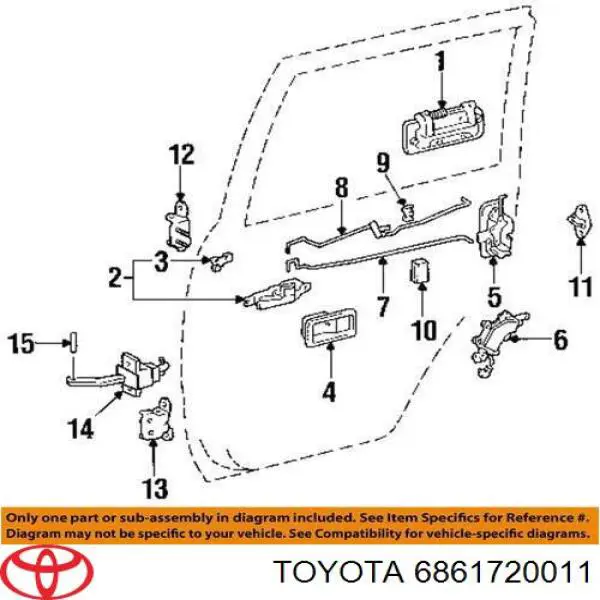  Toyota 6861720011 preço, a partir de 6,76 USD