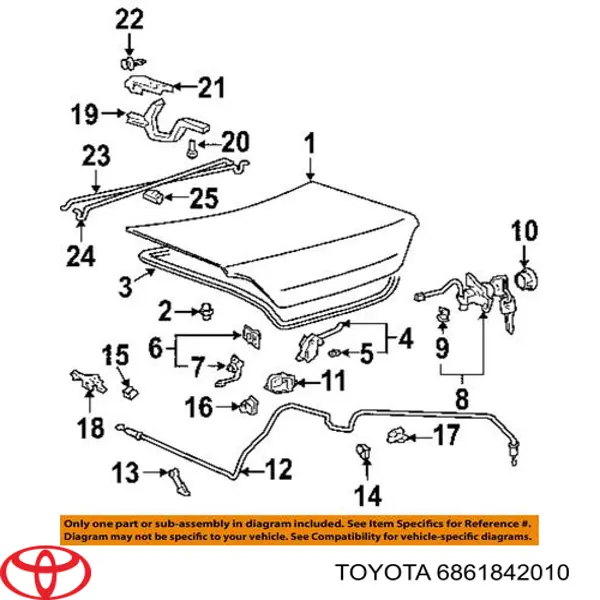  Toyota 6861842010 preço, a partir de 9,85 USD