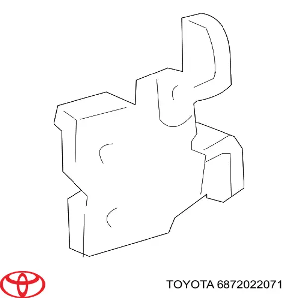 6872022071 Toyota Gozno da porta dianteira