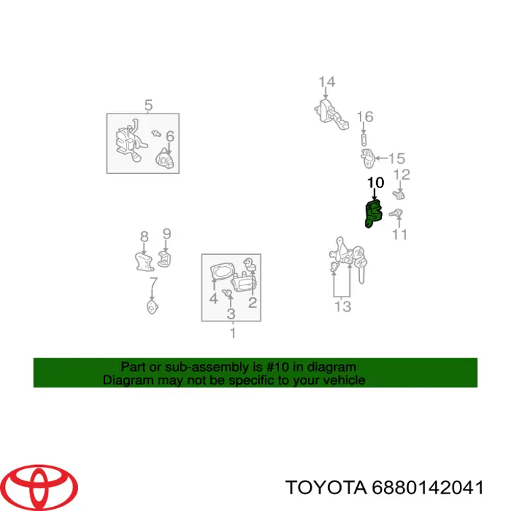 Gozno de tampa de porta-malas Toyota 6880142040 preço, a partir de 71,51 USD