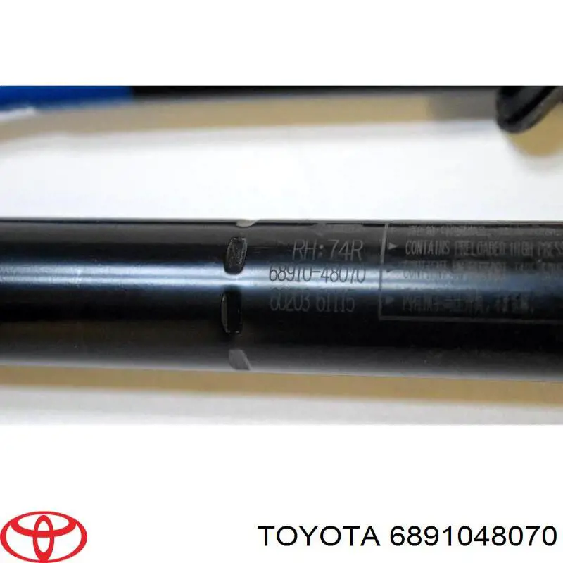 6891048070 Toyota Amortecedor de tampa de porta-malas (de 3ª/5ª porta traseira)
