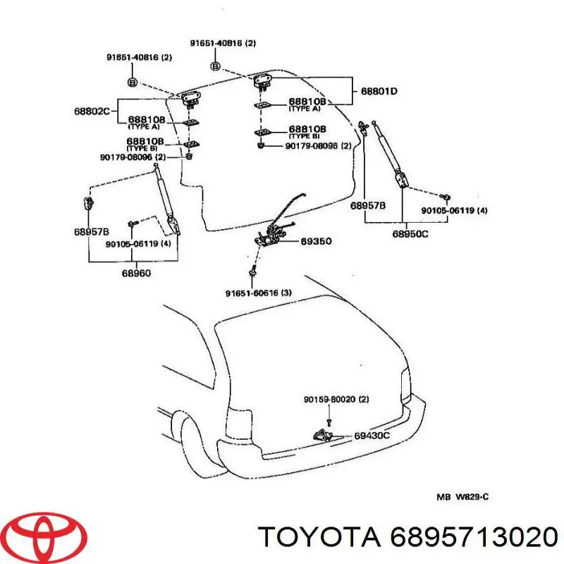  Toyota 6895713020 preço, a partir de 10,88 USD