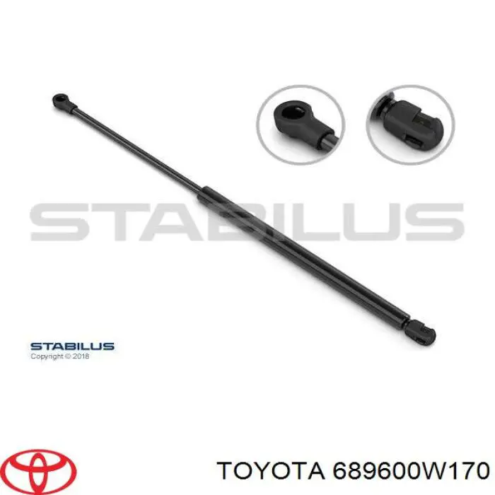 Amortecedor de tampa de porta-malas (de 3ª/5ª porta traseira) Toyota 689600W170 preço, a partir de 27,16 USD