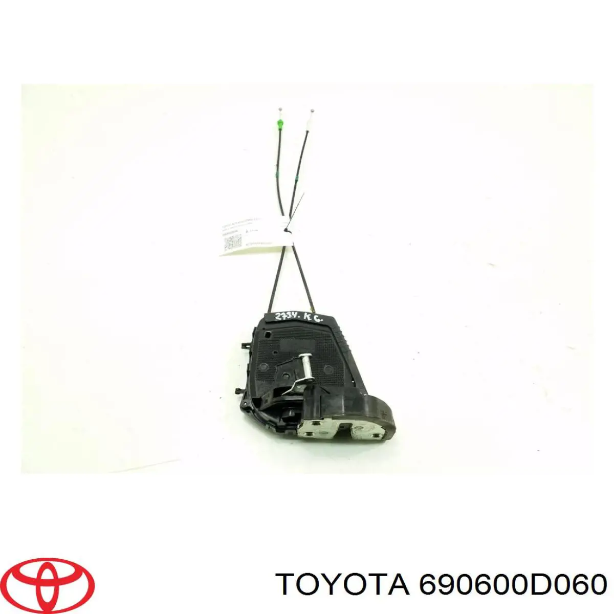 690600D060 Toyota Fecho da porta traseira esquerda