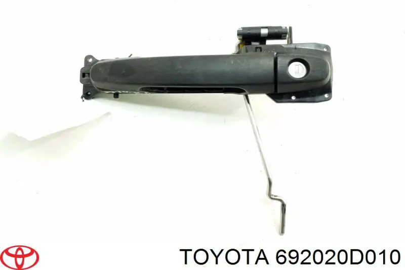 692020D010 Toyota Suporte de maçaneta externa da porta dianteira esquerda