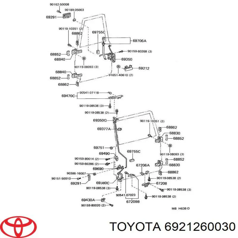  Toyota 6921260030 preço, a partir de 17,13 USD