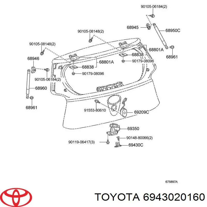  Toyota 6943020160 preço, a partir de 49,04 USD