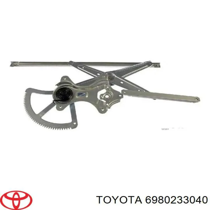 6980233040 Toyota Mecanismo de acionamento de vidro da porta dianteira esquerda