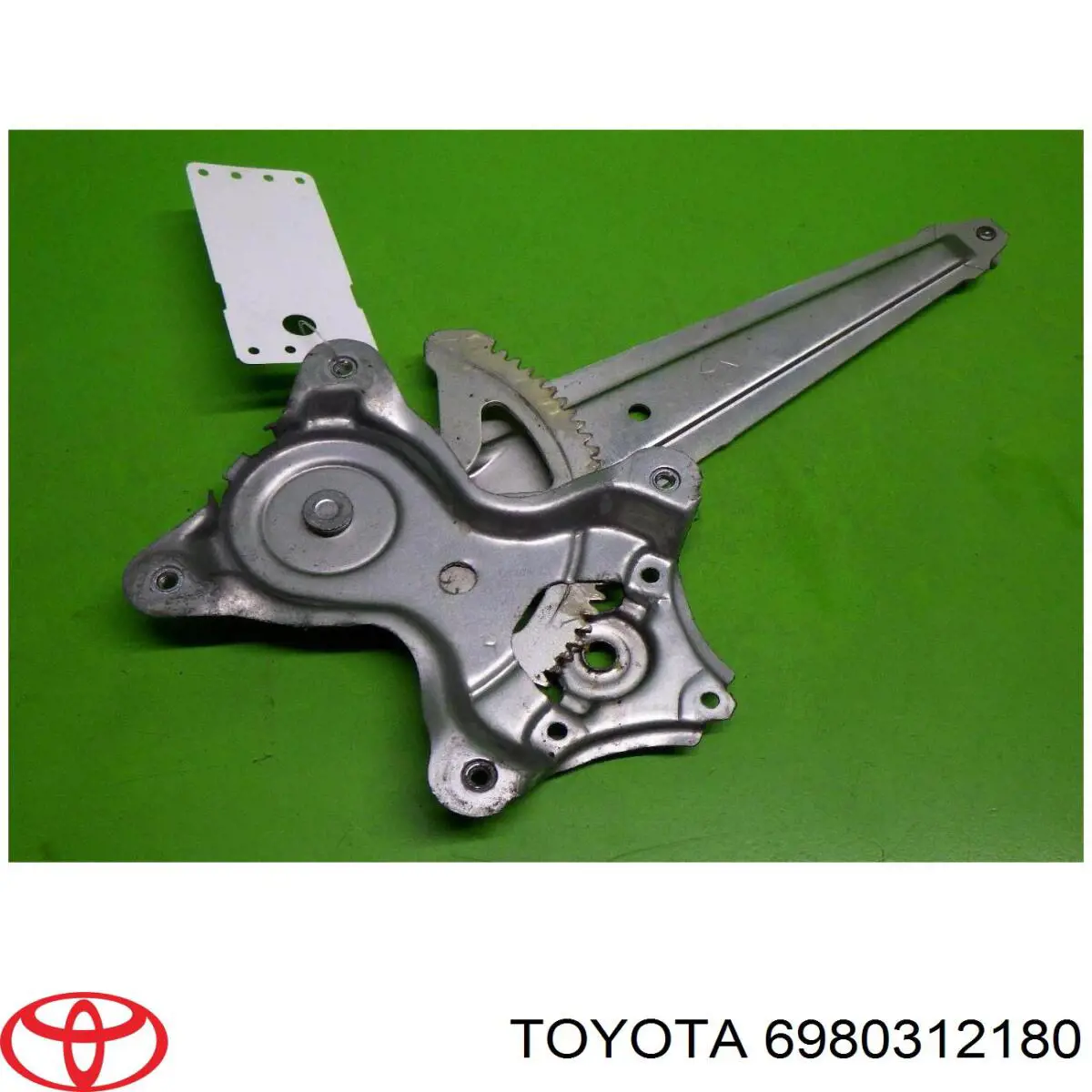 6980312180 Toyota Mecanismo de acionamento de vidro da porta traseira direita