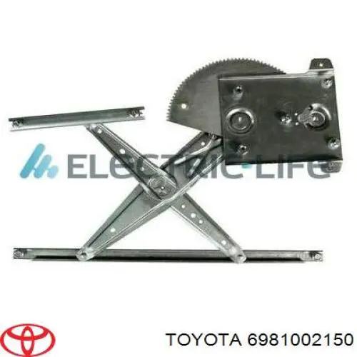 6981002150 Toyota Mecanismo de acionamento de vidro da porta dianteira direita