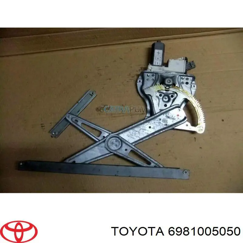 6981005050 Toyota Mecanismo de acionamento de vidro da porta dianteira direita