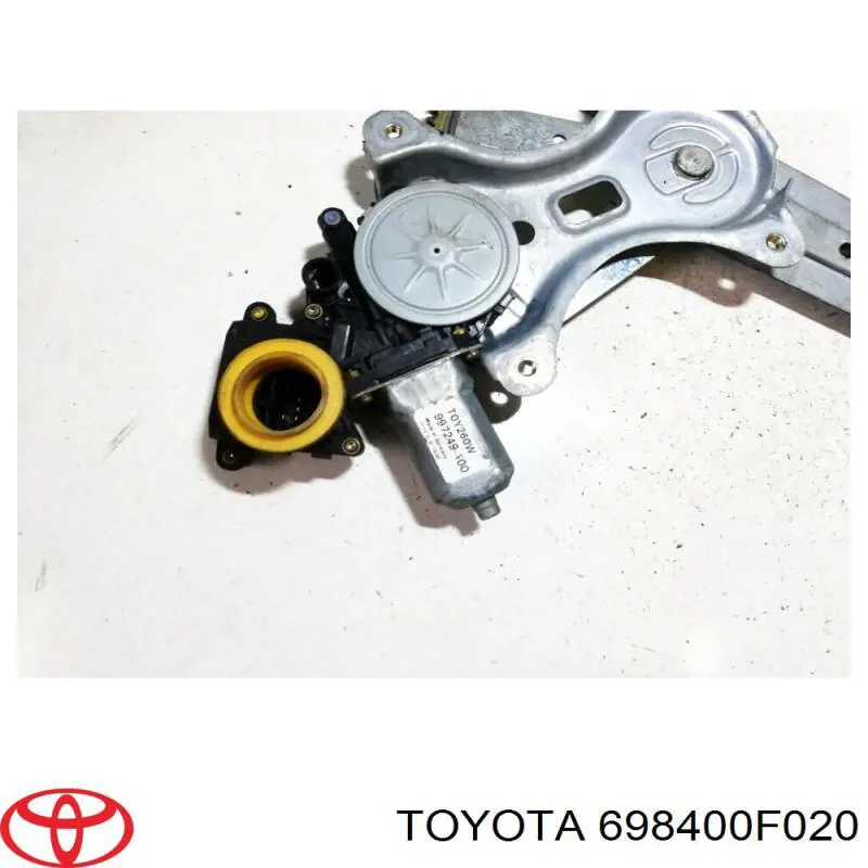 698400F020 Toyota Mecanismo de acionamento de vidro da porta traseira esquerda