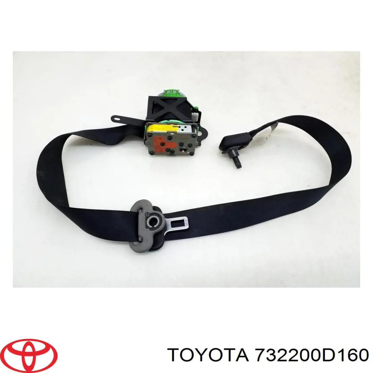 732200D160 Toyota Correia de segurança dianteira esquerda