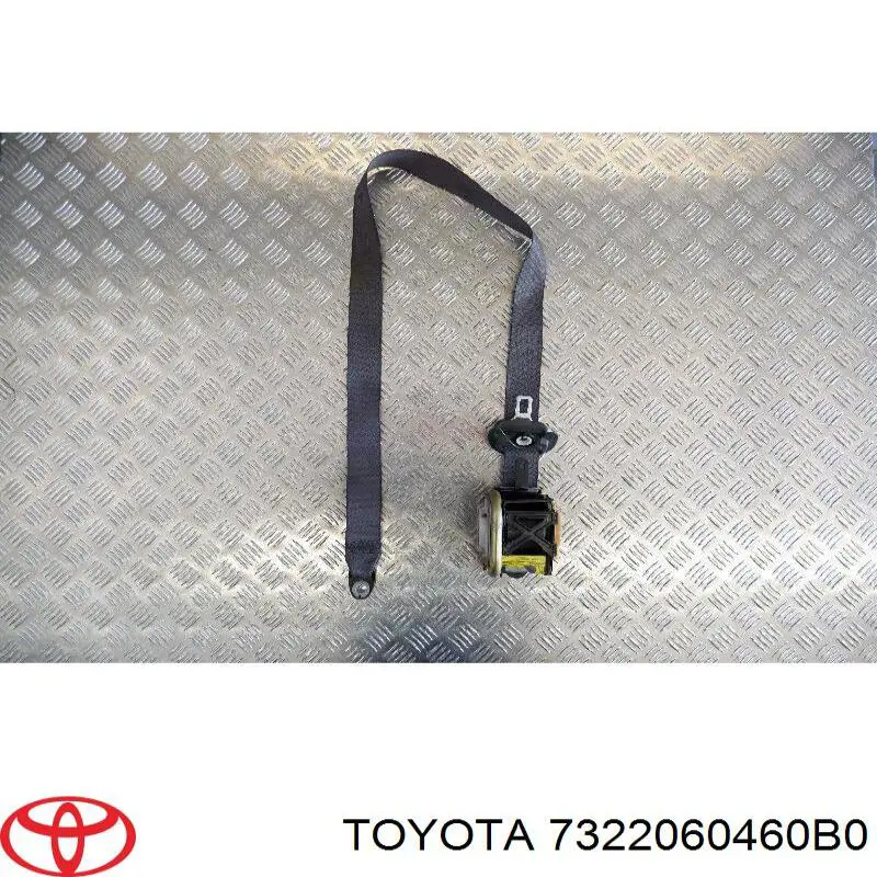 7322060460B0 Toyota Correia de segurança dianteira esquerda