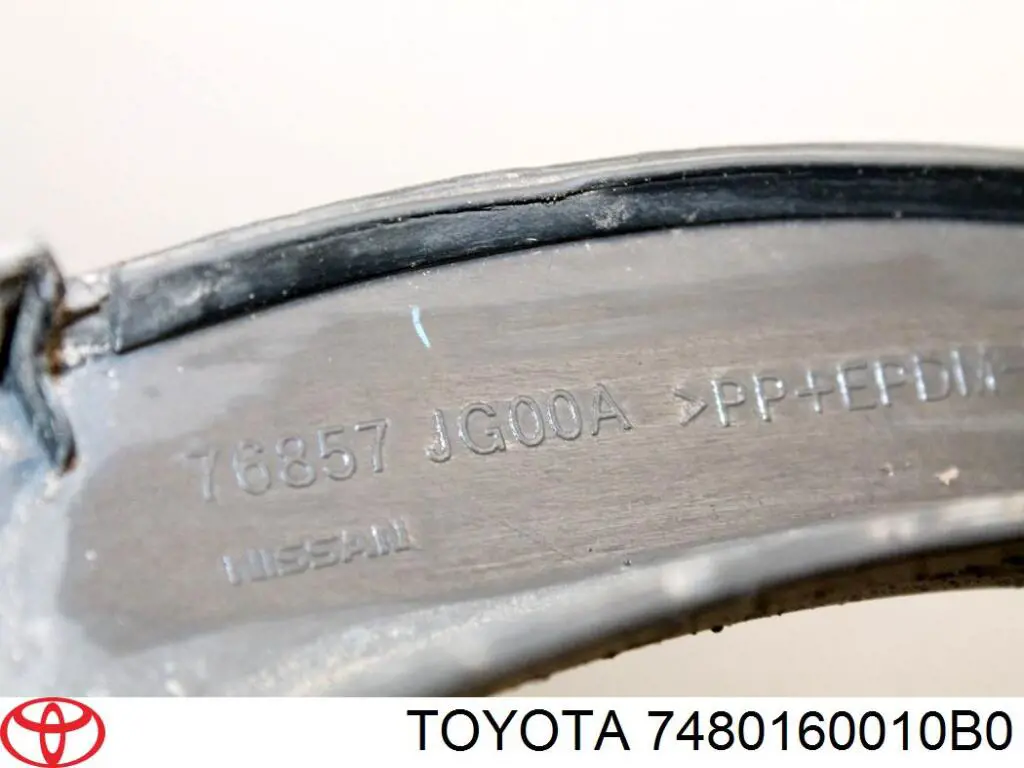Moldura da porta traseira esquerda Toyota 7480160010B0 preço, a partir de 22,95 USD